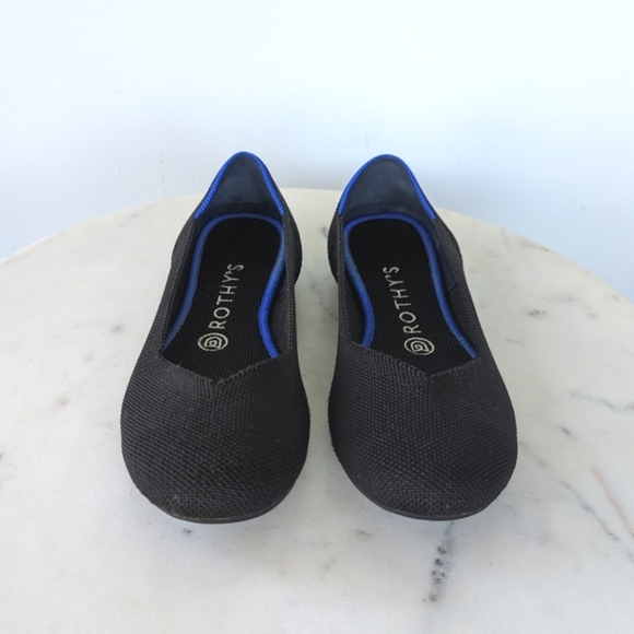 Rothy's Classic Black Round Toe Knit Flats - Picture 10 of 11